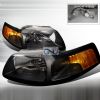 2002 Ford Mustang  Black Euro Headlights  