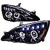 2006 Honda Accord   Gloss Black Halo Projector Headlights  