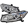 2009 Honda Accord   Chrome Halo Projector Headlights  