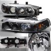 1992 Honda Accord   Black Halo Projector Headlights  