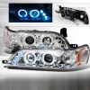 1995 Toyota Corolla   Chrome Halo Projector Headlights  W/LED'S