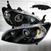 2004 Honda Civic   Black Halo Projector Headlights  