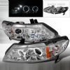 2011 Honda Civic   Chrome Halo Projector Headlights  W/LED'S