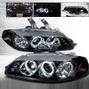 1992 Honda Civic 2/3 Door  Black Halo Projector Headlights  W/LED'S