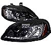 2000 Honda Civic   Gloss Black R8 Style Projector Headlights  