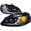 1999 Honda Civic   Gloss Black R8 Style Projector Headlights  