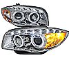 2009 Bmw 1-Series E87  Chrome  Projector Headlights  