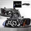2003 Nissan Sentra   Black Halo Projector Headlights  W/LED'S