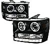 2011 Gmc Sierra   Black  Projector Headlights  