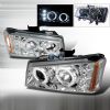 2006 Chevrolet Silverado   Chrome Halo Projector Headlights  W/LED'S