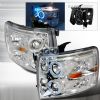 2008 Chevrolet Silverado   Chrome Halo Projector Headlights  W/LED'S