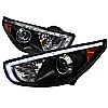 2011 Hyundai Tucson   Black  Projector Headlights  