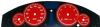 Chrysler 300c 2005-2009 Srt8 Red / Red Night Performance Dash Gauges