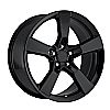 2012 Chevrolet Camaro  20x8 5x4.75 +35 - Replica Wheel -  Gloss Black With Cap 