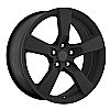 2011 Chevrolet Camaro  20x8 5x4.75 +35 - Replica Wheel -  Satin Black With Cap 