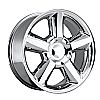 2007 Chevrolet Suburban  20x8.5 6x5.5 +30 - Replica Wheel -  Chrome With Cap 