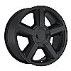 2008 Chevrolet Suburban  22x10 6x5.5 +31 - Replica Wheel -  Satin Black With Cap 