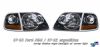 Ford Expedition 1997-2002  Black W/ Corner Euro Crystal Headlights