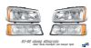 2004 Chevrolet Silverado   Chrome Euro Crystal Headlights