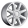 2008 Gmc Yukon  20x8.5 6x5.5 +13 - Denali Wheel - Silver Machine Face With Cap 