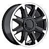 2012 Gmc Yukon  20x8.5 6x5.5 +13 - Denali Wheel - Black Machine Face With Cap 