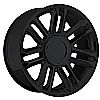 Cadillac Escalade 2007-2012 22x9 6x5.5 +31 - Platinum Wheel - Gloss Black With Cap 