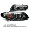 Bmw 3 Series 2002-2004 4dr Black/amber W/halo Projector Headlights