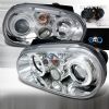 2003 Volkswagen Golf  CCFL Halo LED  Projector Headlights - Chrome  