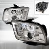 2009 Ford Mustang  CCFL Halo LED  Projector Headlights - Chrome  