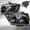 2005 Ford Mustang  CCFL Halo LED  Projector Headlights - Black  