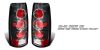 Chevrolet Blazer 1992-1994  Carbon Fiber Euro Tail Lights