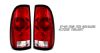 Ford F150 1997-2003  Red / Clear Euro Tail Lights