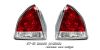 Honda Prelude 1992-1996  Red / Clear Euro Tail Lights