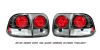 1998 Honda Civic  4dr Black Euro Tail Lights