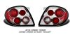 Hyundai Tiburon 2000-2002  Chrome Euro Tail Lights