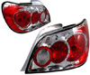 Subaru Impreza Sedan 2002-2003 Chrome Euro Tail Lights