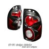 Dodge Dakota 1997-2004  Black Euro Tail Lights