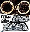 2004 Audi A4   Halo Projector Headlights - Chrome Housing Clear Lens 