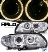 Bmw 3 Series 2002-2005 2dr Chrome W/halo Projector Headlights