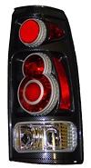 1997 Chevy Full Size Pickup  Retro 3D Carbon Fiber Euro Tail Lights 