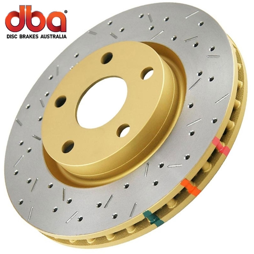 Jeep Liberty  2002-2007 Dba 4000 Series Cross Drilled And Slotted - Front Brake Rotor