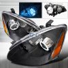 Nissan Altima 2002-2004 CCFL Halo  Projector Headlights - Black  