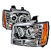 Chevrolet Avalanche  2007-2009 Chrome Ccfl Halo Projector Headlights  