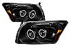 Dodge Caliber  2006-2010 Black Ccfl Halo Projector Headlights  