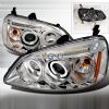 Honda Civic 2001-2003 CCFL Halo LED  Projector Headlights - Chrome  