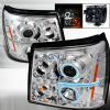 Cadillac Escalade 2002-2006 CCFL Halo  Projector Headlights - Chrome  