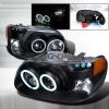 Ford Explorer  1995-2001 Black Ccfl Halo Projector Headlights  