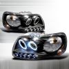 Ford F150  1997-2003 Black Ccfl Halo Projector Headlights  