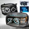 Nissan Frontier  2001-2004 Black Ccfl Halo Projector Headlights  