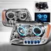 Jeep Grand Cherokee  1999-2004 Chrome Ccfl Halo Projector Headlights  